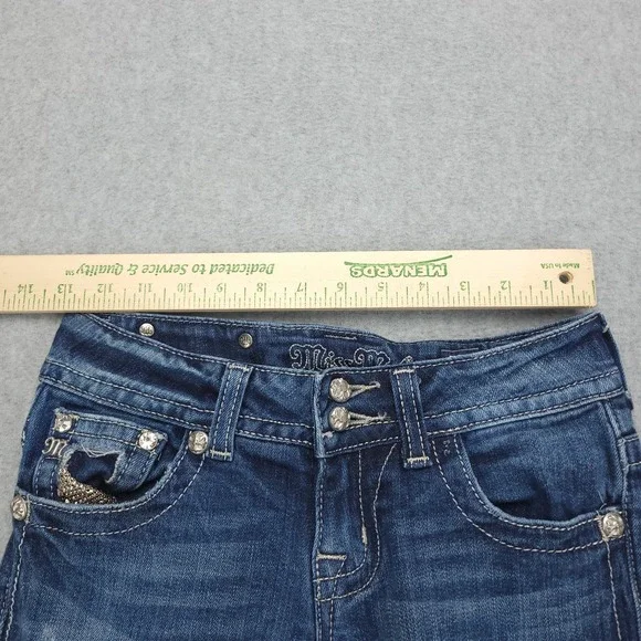 Miss Me Jeans Women's 25 Skinny Low Rise Med wash JP50025k-42 - Picture 10 of 12